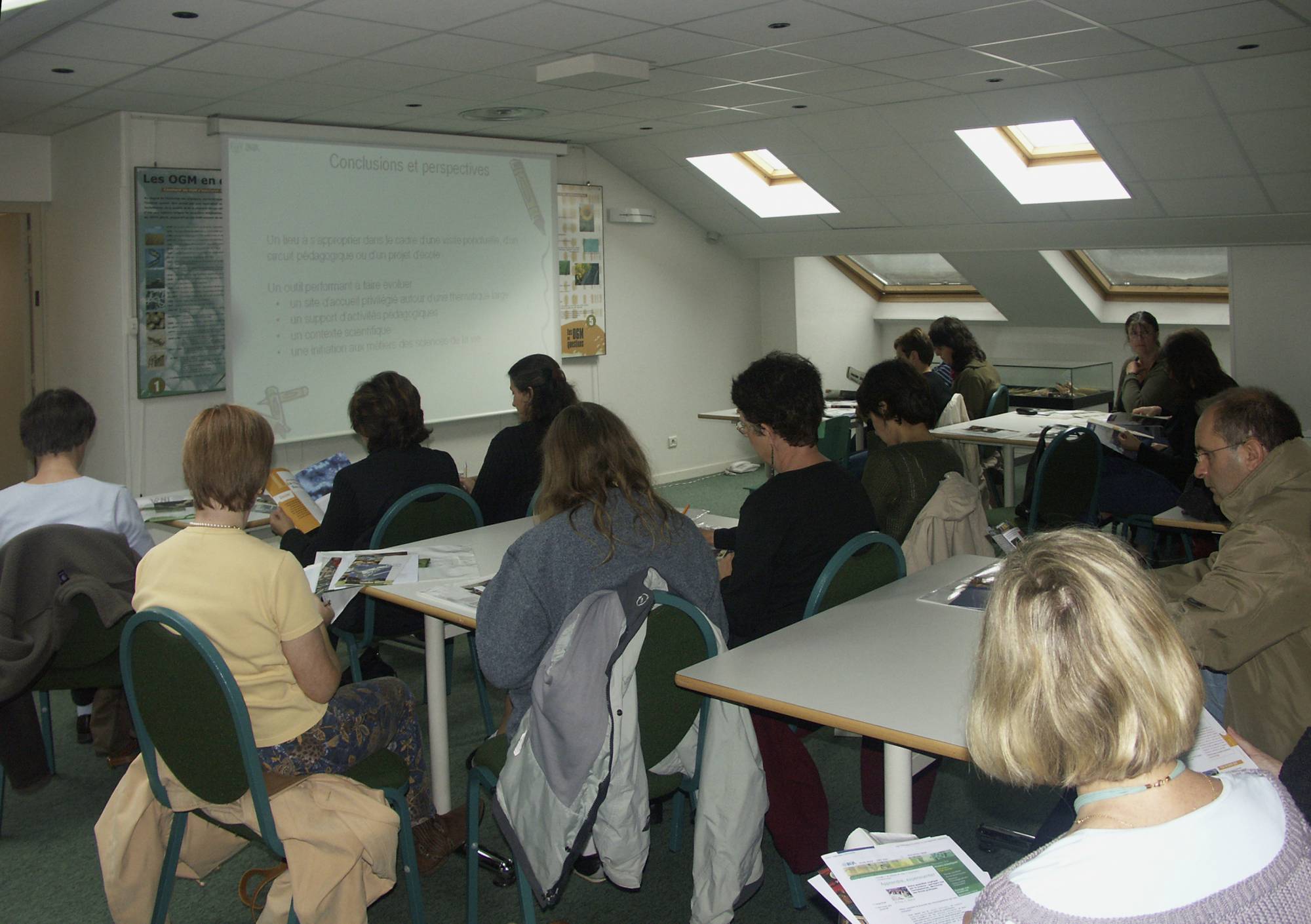 Visite d'un groupe d'enseignants sur le Centre Inra de Versailles